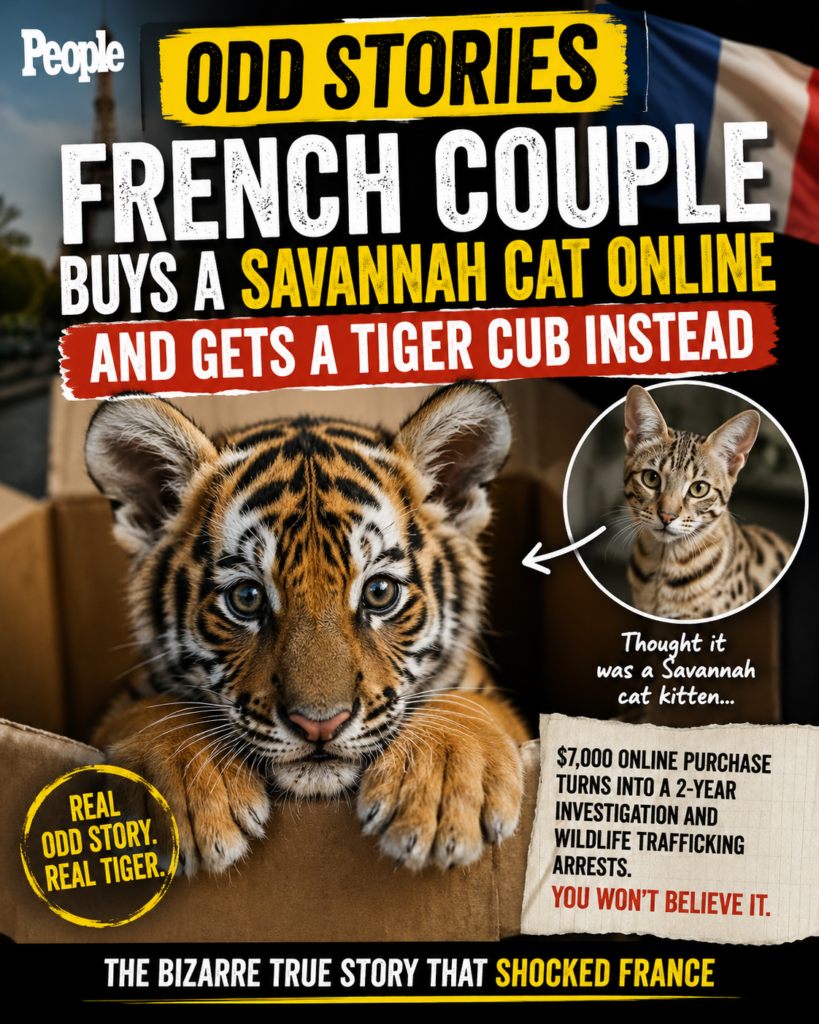 Odd stories - French couple gets tiger cub instead of cat